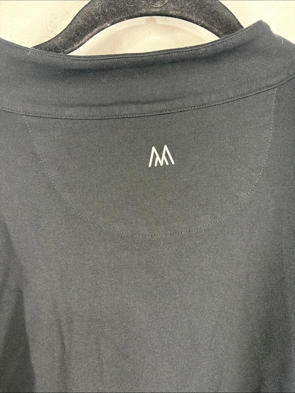 Mizzen+Main Men's Black Quarter-Zip Top size XL